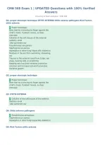 CMN 568 Exam 1 &vert; UPDATED Questions with 100&percnt; Verified&NewLine;Answers