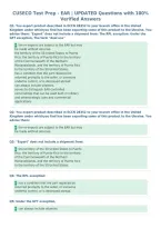 CUSECO Test Prep - EAR &vert; UPDATED Questions with 100&percnt;&NewLine;Verified Answers