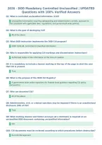 2026 - DOD Mandatory Controlled Unclassified &vert; UPDATED&NewLine;Questions with 100&percnt; Verified Answers