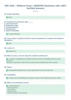 EVR 2001 &colon; Midterm Exam &vert; UPDATED Questions with 100&percnt;&NewLine;Verified Answers
