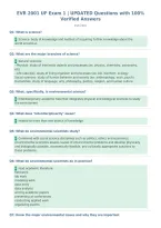 EVR 2001 UF Exam 1 &vert; UPDATED Questions with 100&percnt;&NewLine;Verified Answers