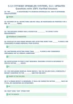 S-12 CITYWIDE SPRINKLER SYSTEMS&comma; S12 &vert; UPDATED&NewLine;Questions with 100&percnt; Verified Answers