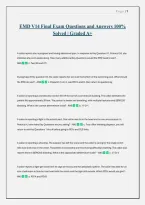 EMD V14 Final Exam Questions and Answers 100&percnt; Solved &vert; Graded A&plus;