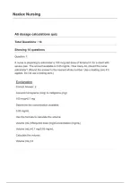 NAXLEX ATI Dosage Calculation Quiz 2026&sol;2027 &vert; 14 Practice Questions & Answers &vert; Nursing Dosage Calculations Exam Prep & Study Guide