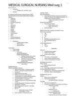 Medical-Surgical Nursing Med Surg 1 &vert; Study Guide&comma; Practice Questions & Exam Review 2026&sol;2027&NewLine;