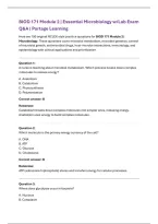 Portage Learning BIOD 171 Module 2 Exam &vert; Essential Microbiology &lpar;2026&rpar; Actual Q&A PDF