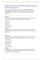 Portage Learning BIOD 171 Module 4 Exam &vert; Essential Microbiology &lpar;2026&rpar; Actual Q&A PDF