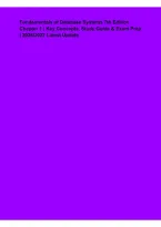 Fundamentals of Database Systems 7th Edition Chapter 1 &ndash; Key Concepts&comma; Study Guide and Exam Prep