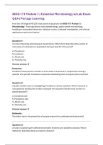 Portage Learning BIOD 171 Module 7 Exam &vert; Essential Microbiology &lpar;2026&rpar; Actual Q&A PDF