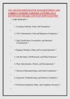 Nyc Sign Hanger License Exam Questions And &NewLine;Correct Answers &lpar;Verified Answers&rpar; Plus &NewLine;Rationales 2026 Q&A &vert; Instant Download Pdf&period;