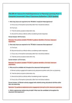 TFE 800&period;41 Interactive Field Experiences in Planning Learning Part 1 &vert; 5-Hour Classroom Reflection Guide &vert; 2026&ndash;2027