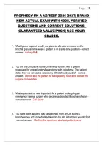 Prophecy Rn A V2 Test 2026-2027&vert; Brand &NewLine;New Actual Exam With 100&percnt; Verified &NewLine;Questions And Correct Solutions&vert; &NewLine;Guaranteed Value Pack&vert; Ace Your &NewLine;Grades&period; 