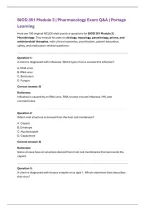 Portage Learning BIOD 351 Module 3 Exam &vert; Pharmacology &lpar;2026&rpar; Actual Q&A PDF