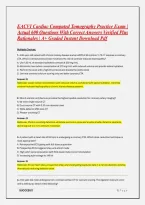 EACVI Cardiac Computed Tomography Practice Exam &vert; Actual 600 Questions With Correct Answers Verified Plus Rationales &vert; A&plus; Graded Instant Download Pdf