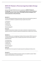 Portage Learning BIOD 351 Module 4 Exam &vert; Pharmacology &lpar;2026&rpar; Actual Q&A PDF