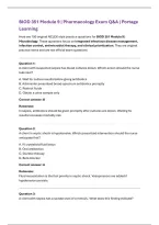 Portage Learning BIOD 351 Module 9 Exam &vert; Pharmacology &lpar;2026&rpar; Actual Q&A PDF