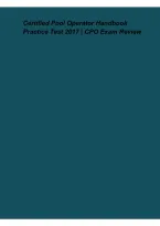 Certified Pool Operator Handbook Practice Test 2017 &ndash; CPO Exam Review & Study Guide