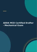 ADDA MCD Certified Drafter - Mechanical Exam
