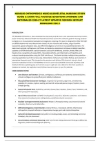 Nsg6020 Orthopedics Musculoskeletal Nursing Study Guide & Exam 