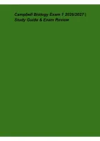 Campbell Biology Exam 1 2026&lowbar;2027 &ndash; Study Guide & Exam Review
