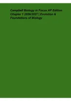 Campbell Biology in Focus AP Edition Chapter 1 2026&lowbar;2027 &ndash; Evolution & Foundations of Biology Study Guide