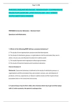 Mnm2605 Consumer Behaviour &ndash; Revision Exam&ndash; Comprehensive &NewLine;Review Exam Questions  Latest Edition 2026 &ndash; 2027  Version &NewLine;Solved Questions & Answers