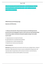 Msn 570 Advanced Pathophysiology&ndash; Comprehensive Review &NewLine;Exam Questions  Latest Edition 2026 &ndash; 2027  Version Solved &NewLine;Questions & Answers