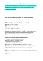 Nurs 5663 Pharm Weekly Quizzes &vert; Week 1&ndash;6 &mdash; Complete Study - &NewLine;Exam Questions Latest Edition 2026 &ndash; 2027  Version Solved &NewLine;Questions & Answers