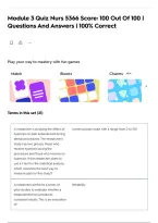 Module 3 Quiz Nurs 5366 Score&colon; 100 Out Of 100 &vert; Questions And Answers &vert; 100&percnt; Correct