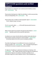 NAPSRx CNPR Exam Questions with 100- Correct Answers &lpar;Revised 18th Edition&period;