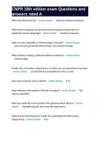CNPR 18th edition exam Questions and answers rated A&period;