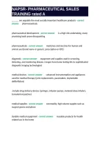 Napsr- Pharmaceutical Sales Training Rated A&period;