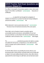 SOCE Practice Test Exam Questions and Answers &lpar;Rated A&plus;