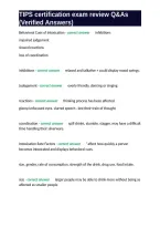 TIPS certification exam review Q&As &lpar;Verified Answers&rpar;&period;