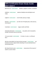 TIPS Certification Exam Study Guide Q&A rated A