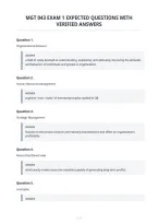 Mgt 043 Exam 1 Expected Questions With&NewLine;Verified Answers