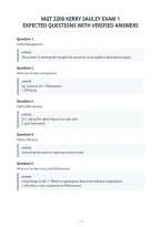 Mgt 3200 Kerry Sauley Exam 1&NewLine;Expected Questions With Verified Answer