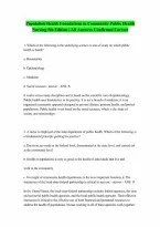 Foundations for Population Health in Community Public Health Nursing 5th Stanhope A GUARANTEED