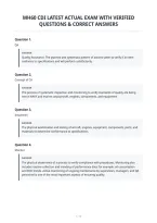 Mh60 Cdi Latest Actual Exam With Verified Questions & Correct Answers