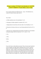 Portage Learning AP II Final Exam Question with complete solution 2026 LATEST VERSION 100 Correct Answers Verified A Graded