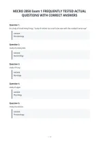 Micro 2050 Exam 1 Frequently Tested Actual&NewLine;Questions With Correct Answers