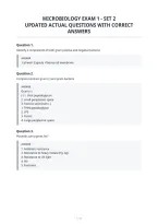 Microbiology Exam 1 - Set 2&NewLine;Updated Actual Questions With Correct&NewLine;Answers