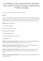 TEST BANK-Psychotherapy for the Advanced Practice Psychiatric Nurse 3rd Edition Wheeler