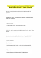 Portage Learning Organic Chemistry CHEM 219 Module 8 Exam Questions Verified Answers A Graded 20262027 Latest UPDATE 100 CORRECT ANSWERS