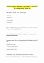 MATH 110 All Modules Exam 110 Final Exam Portage Learning Latest 20262027 Verified Questions and Answers 100 Correct Answers Verified A Graded