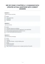 Mie 201 Exam 2 Chapters 4&comma; 5&comma; 8 Makanui Ncsu&NewLine;Updated Actual Questions With Correct&NewLine;Answers