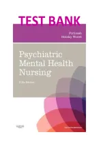 TESTBANK - Psychiatric Mental Health Nursing&comma; 5th Edition by Fortinash
