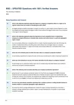 BSG &ndash; UPDATED Questions with 100&percnt; Verified Answers&NewLine;