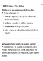 NR668 CEA Week 1 Policy & Ethics &ndash; Study Guide&comma; Practice Questions & Exam Review