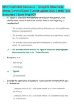 MPJE Controlled Substances 2026 &vert; Brand Generic Drug Class Q&A Guide